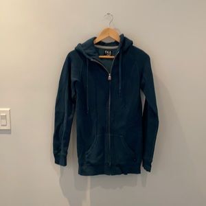 Aritzia TNA dark green long hoodie size XS ladies
